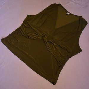Venus Olive Green Top Size 3X